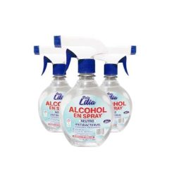 Alcohol En Spray Neutro Desinfectante Antibacterial 400 Ml - Doña Lilia