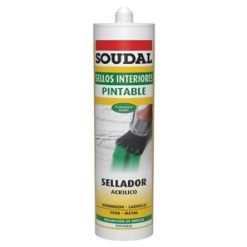 Sellador Acrílico Pintable 300 Ml - Soudal
